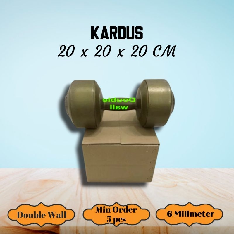 

Kardus Double Wall Ukuran 20x20x20 CM Box untuk packing DW