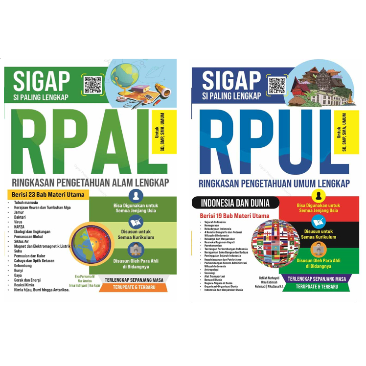 Buku - SIGAP RPUL & SIGAP RPAL: Ringkasan Pengetahuan Umum/Alam lengkap Indonesia dan Dunia