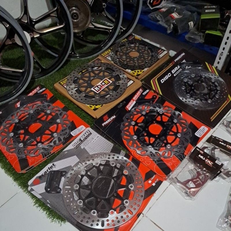 Piringan Cakram 300mm Yamaha Baut 4 non floating & floating | mx king | mx old | jupiter z | vega | 