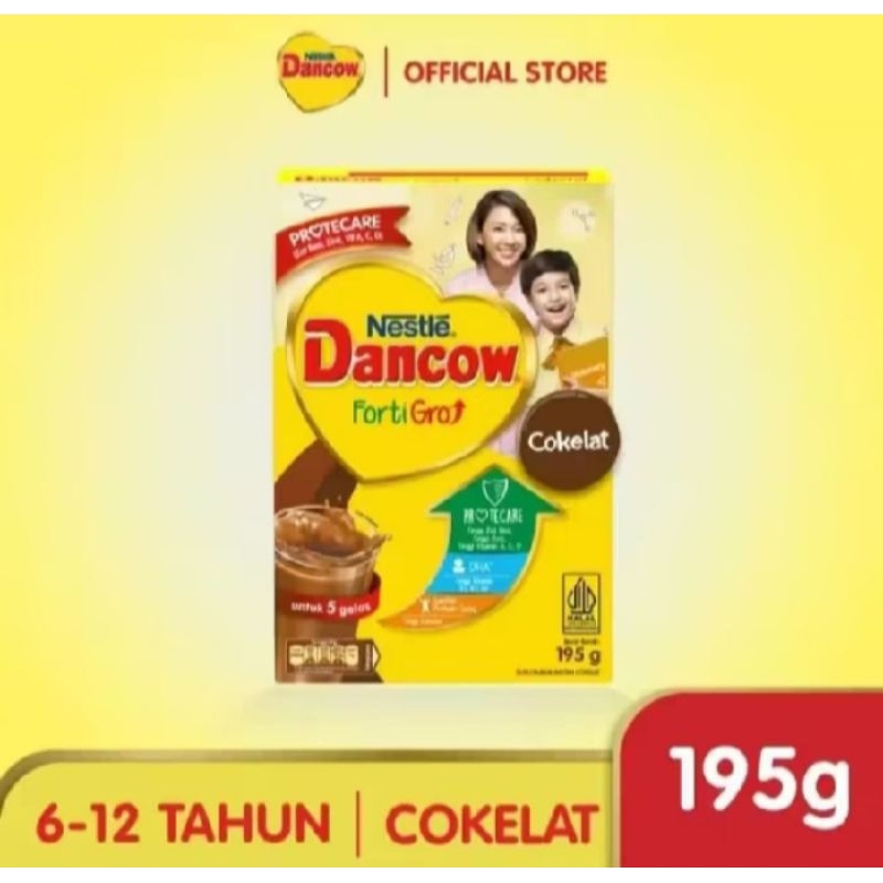 

DANCOW FortiGro Cokelat Susu Bubuk Susu Anak 195 g - Nestle DANCOW FortiGro 195g