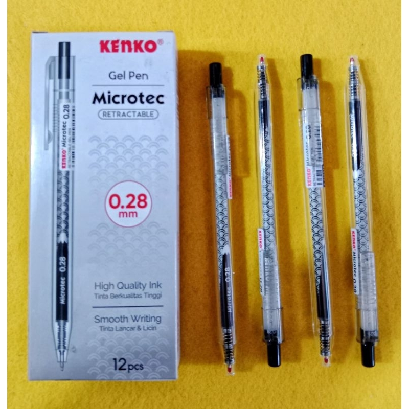 

Gelpen KENKO Microtec 0.28 mm Retractable Hitam (satuan)