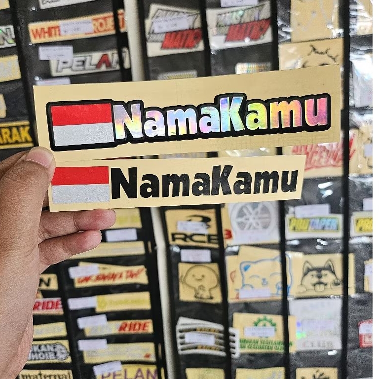 

STIKER NAMA BENDERA CUSTOM/STIKER NAMA BENDERA INDONESIA