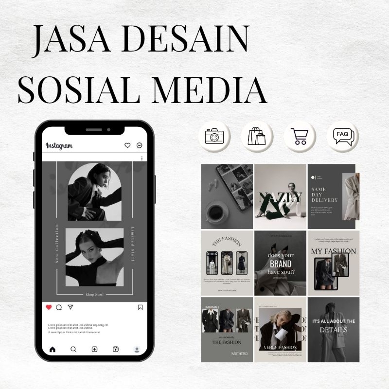 JASA DESAIN SOSIAL MEDIA | FEED & STORY INSTAGRAM ESTETIK & PROFESIONAL
