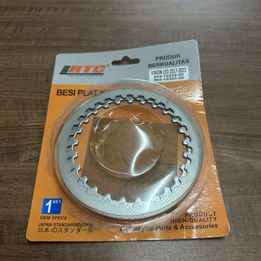 RTC VIXION LED 2017-2023 BESI PLAT GESEK ISI 3 BINTIK KAMPAS KOPLING PLATE CLUTCH MOTOR 2018 2019 20