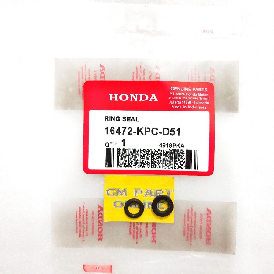 ORING SEAL INJEKTOR BEAT F1 VARIO F1 SCOPY F1 SPACY 16472-KPC-D51