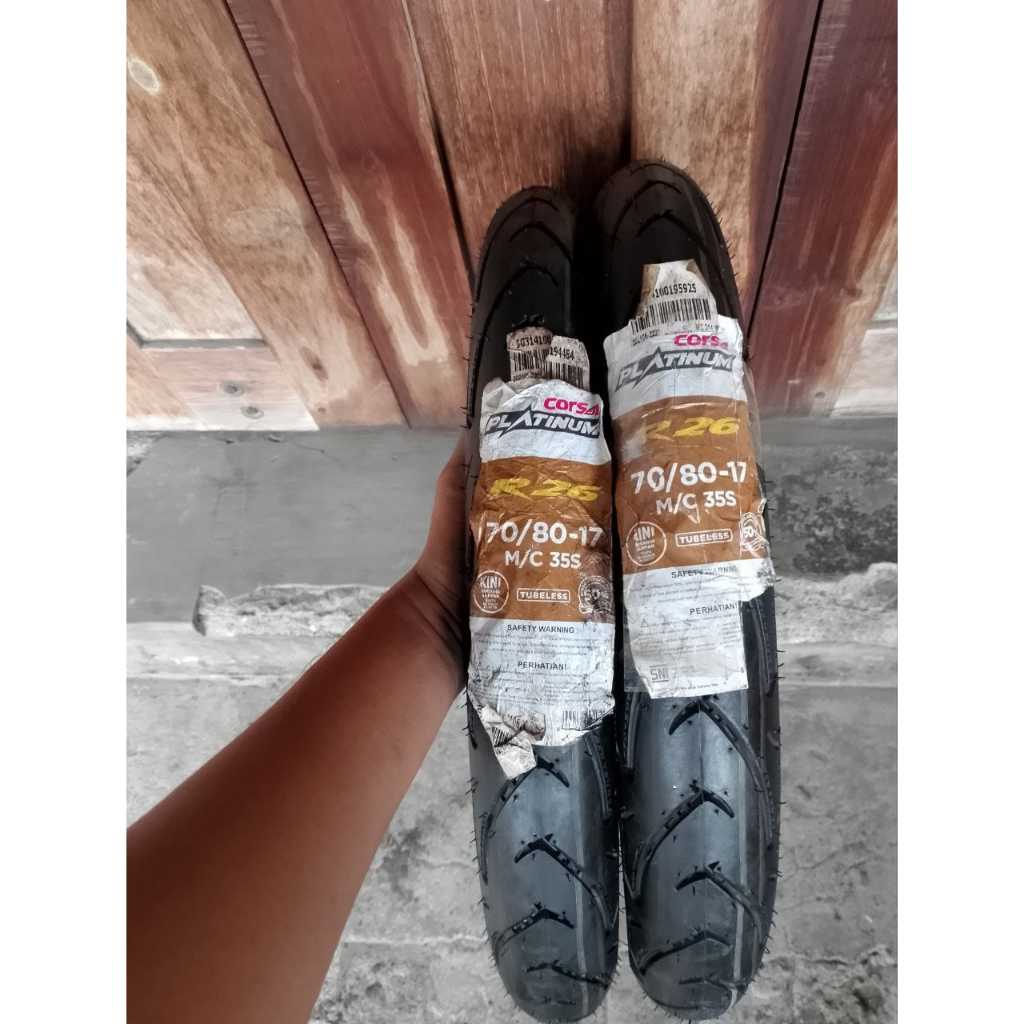 BAN CORSA TUBELES CORSA R26 UKURAN 70/80-17