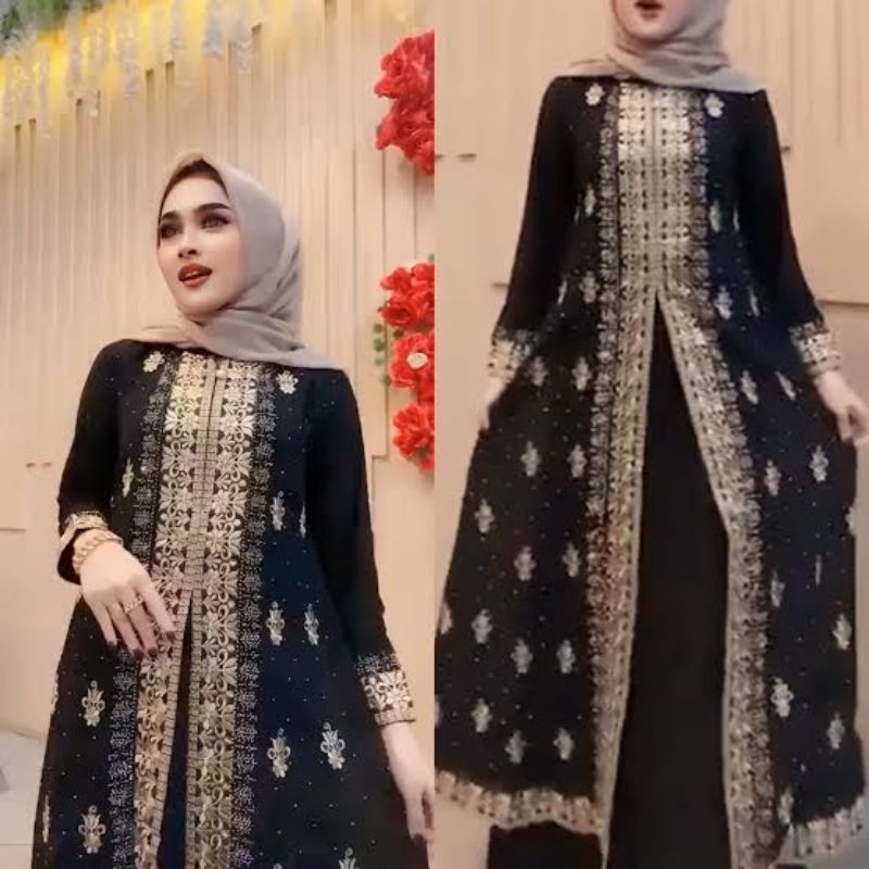 Baju Gamis Abaya Turki Hitam
