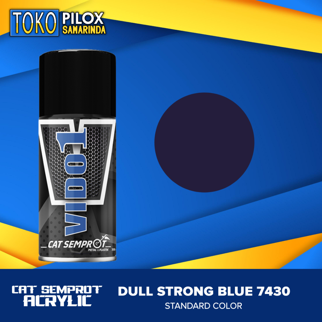 Pilok Pylox Cat Semprot Vido1 Dull Strong Blue Dopp Doff Dop Biru 7430