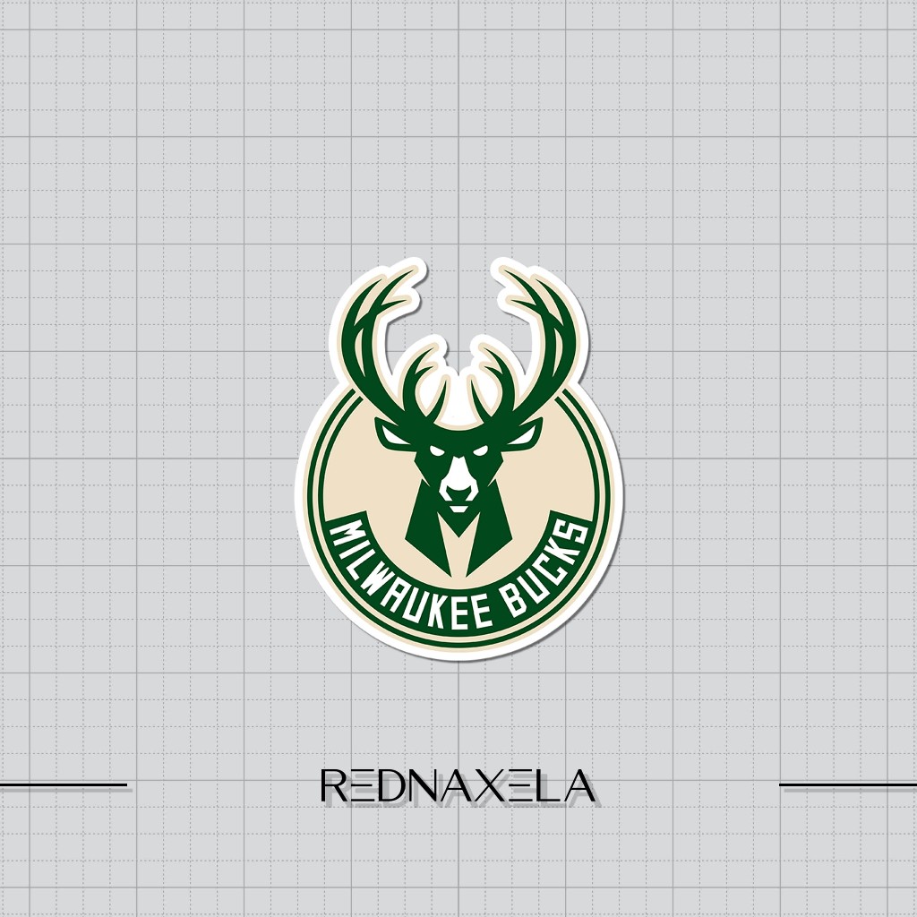 

Stiker Vinyl Milwaukee Bucks NBA Stiker Koper Outdoor Stiker Laptop Waterproof Sticker