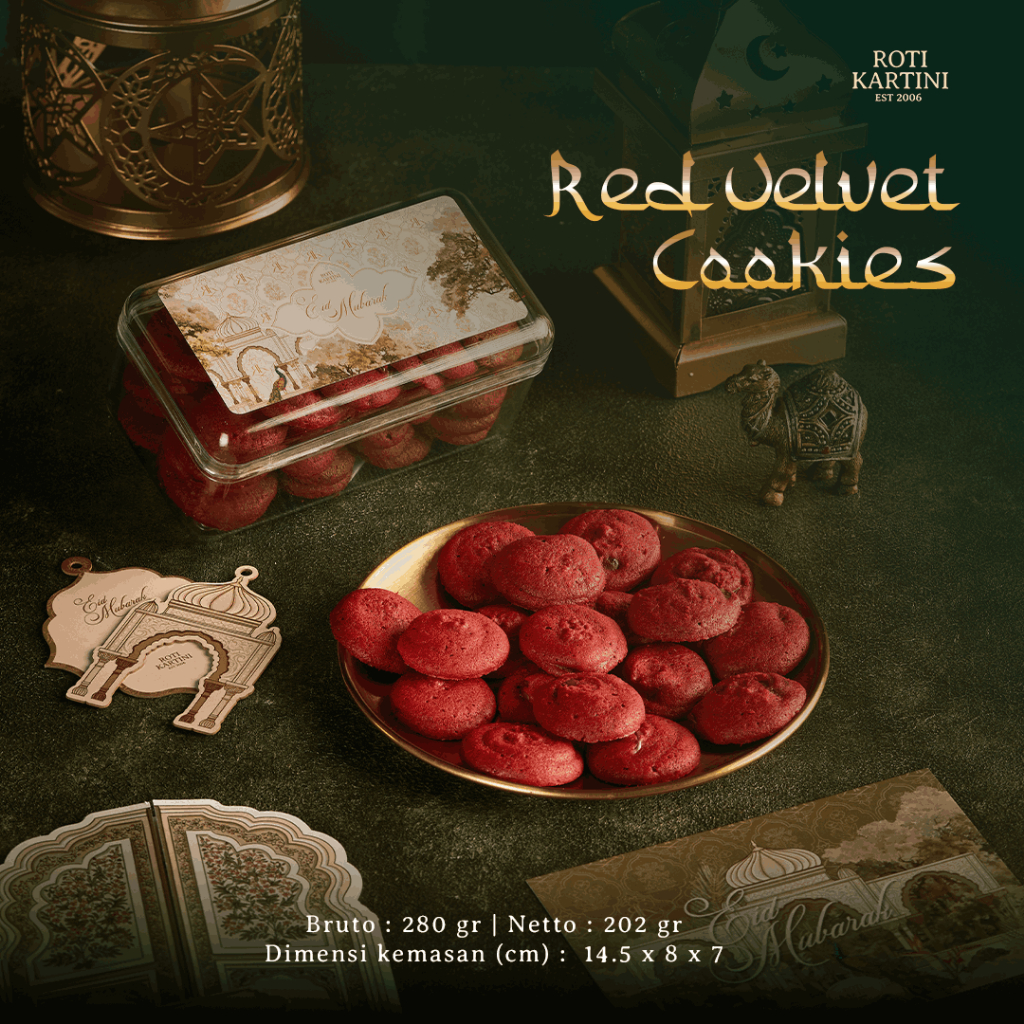 

Roti Kartini Red Velvet Cookies Edisi Idul Fitri 2025