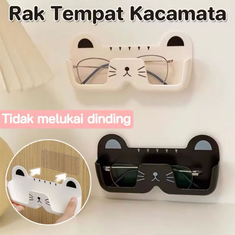 289 Rak Tempat Kacamata Gantung Dinding Kotak Penyimpanan Kacamata Tempel Dinding Lucu Rak Display K