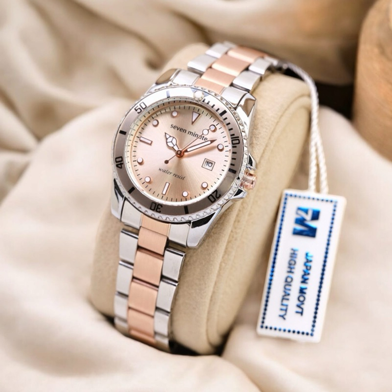 SEVEN MINUTE Jam tangan wanita seven minute original diameter 30mm jam tangan stainless terbaru BISA