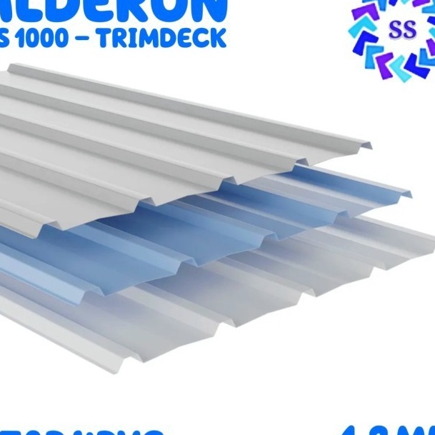 Terbatas ATAP UPVC ALDERON RS 1 SINGLE LAYER TRIMDECK 12MM
