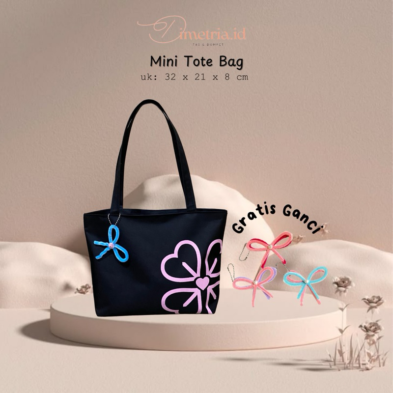 100% AMAN Tas Kecil Tote Bag Mini Tas Kuliah Mini Tote Bag Tas Jinjing Tote Bag Wanita Tas Jinjing