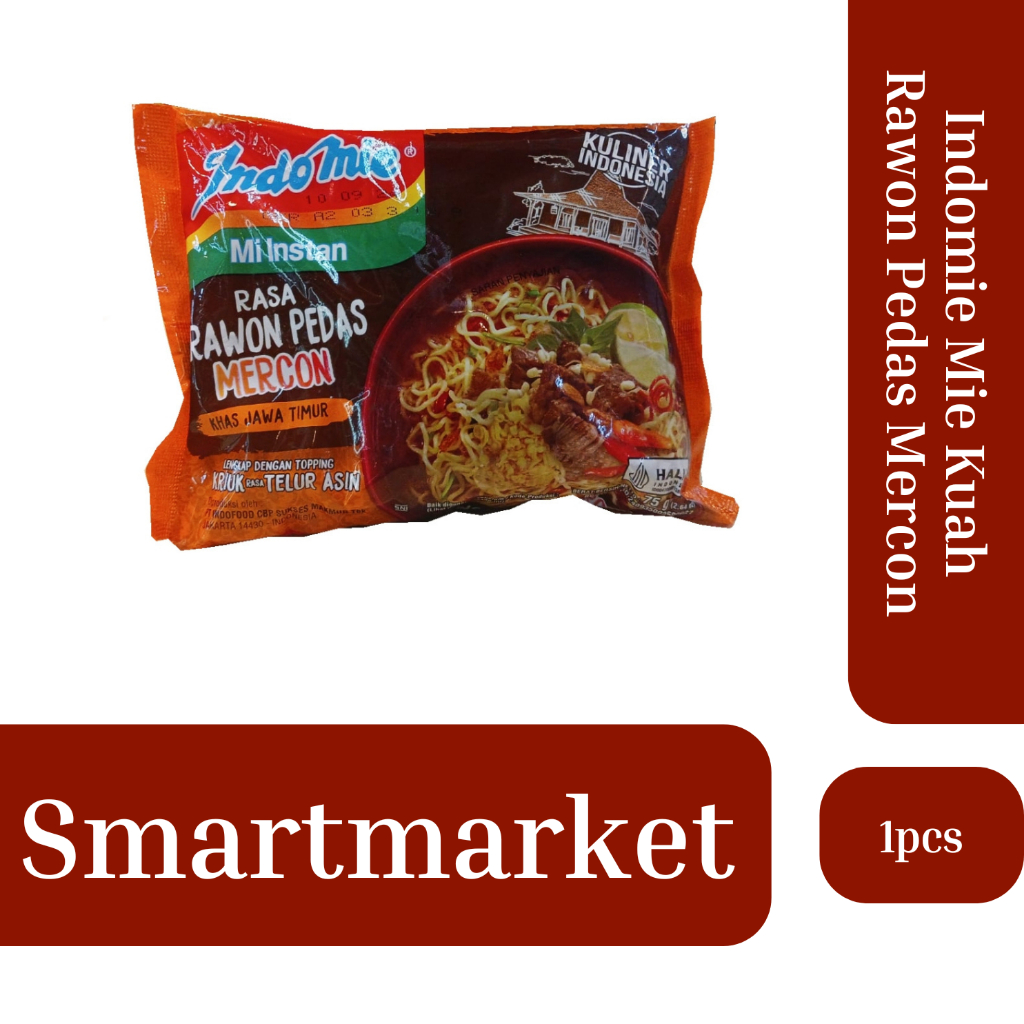 

Indomie Kuah Rawon Pedas I kemasn 1 Pcs I 100%Original