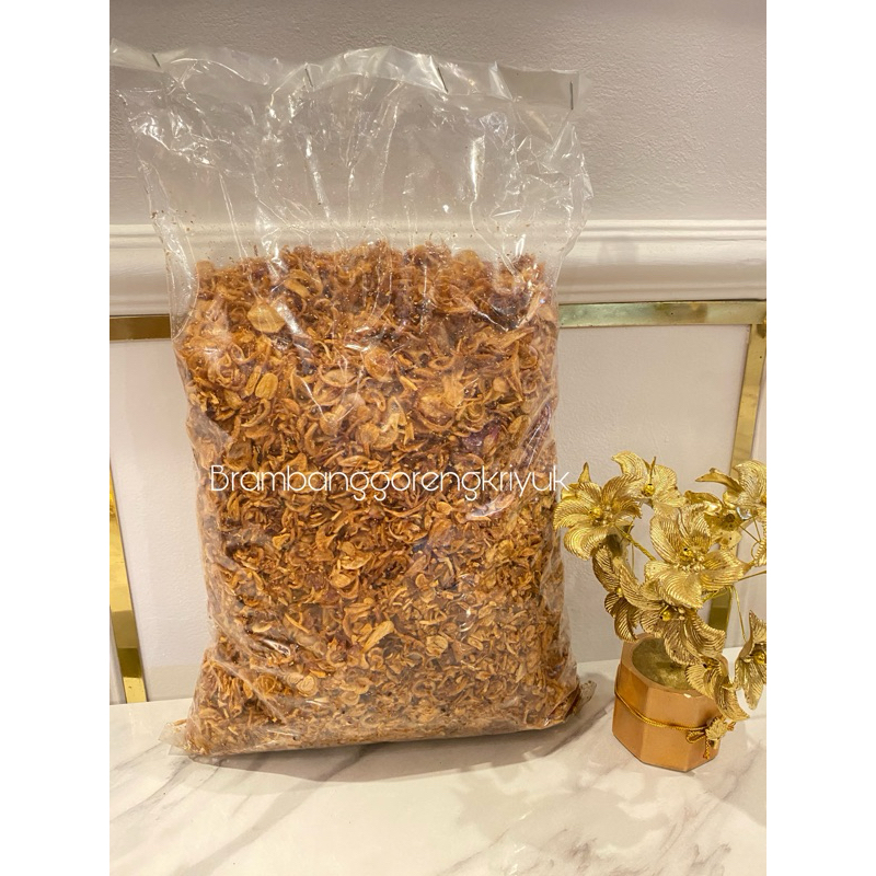 

Bawang merah goreng kryuk kemasan 1 kg
