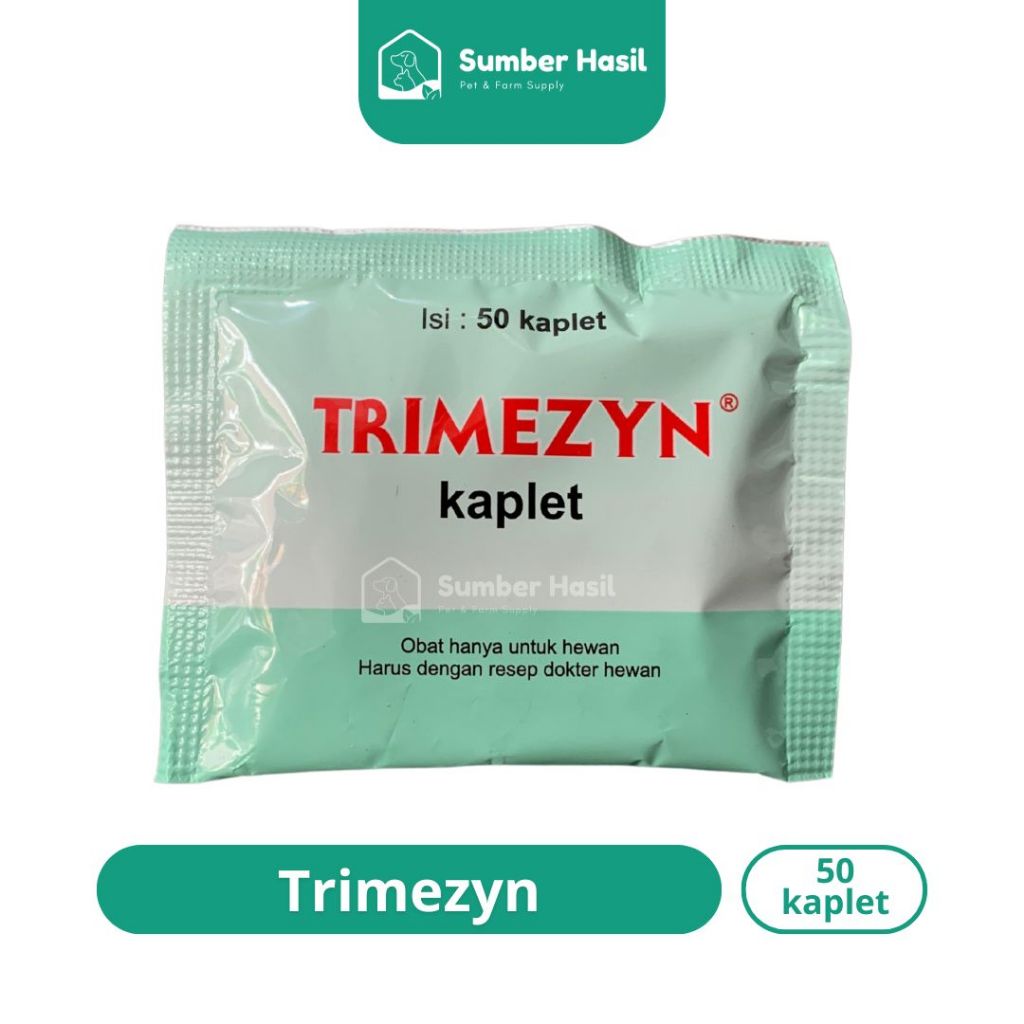 TRIMEZYN KAPLET ISI 50 OBAT NGOROK / OBAT PILEK KORISA CRD BERAK HIJAU AYAM ORIGINAL