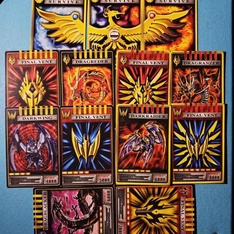 Recast NON ORIGINAL Kamen Rider RYUKI KNIGHT RYUGA Advent Card