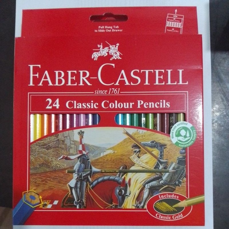 

Faber castell classic colour pencil warna kayu 24