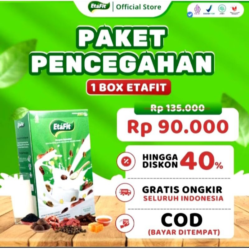

Paket Hemat 3 Susu Etafit - Susu Kambing Etawa Murni 100% - Susu Herbal - Susu Pembersih Paru Paru 200gr