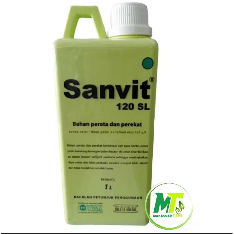 Sanvit 120 SL 1 kg  Perekat Perata Pembasah Pestisida, fungisida Pupuk Tanaman