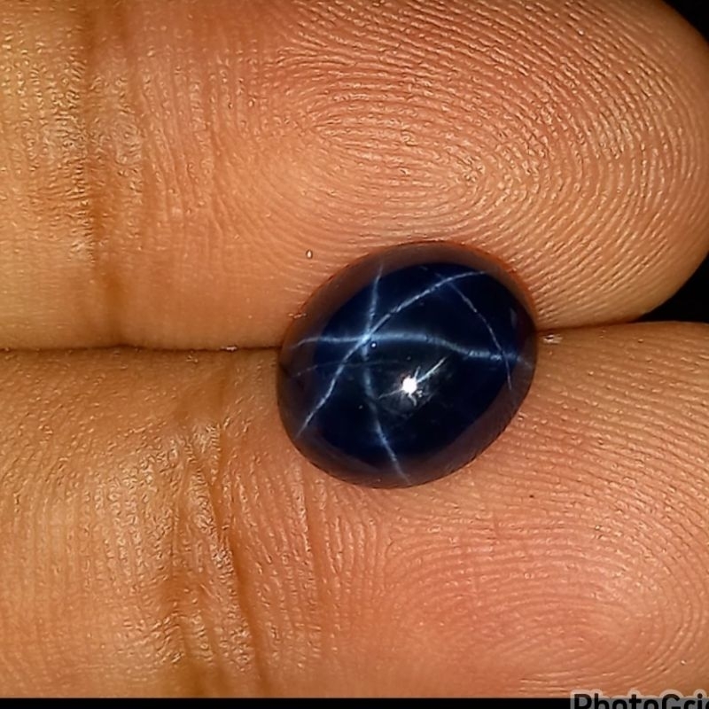 natural royal blue sapphire star 5.75ct safir star 5.75ct