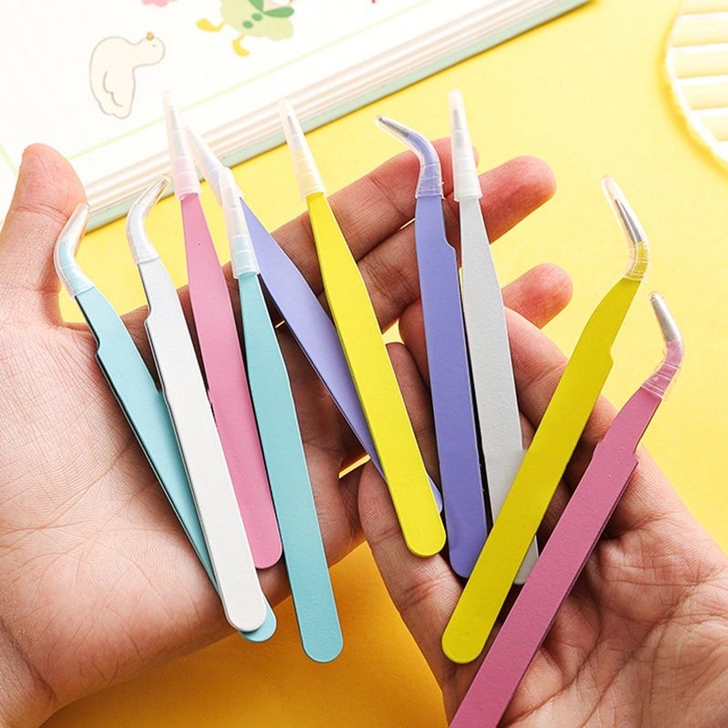

Craft Tweezer Multicolor Pinset Bengkok Penjepit Sticker
