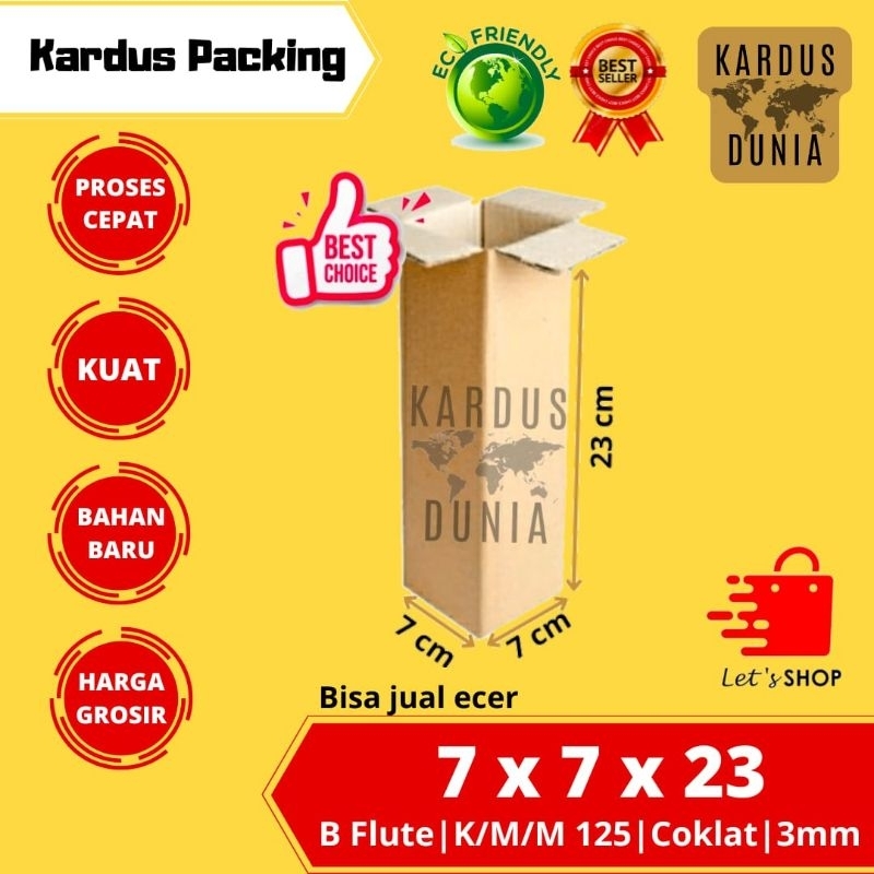 

kardus packing box UK 7x7x23cm