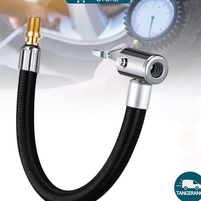 Sale 12mm Selang Pompa Angin Mobil Motor Paduan TembagaZinc Sambungan Selang Pompa Ban Dengan Klip