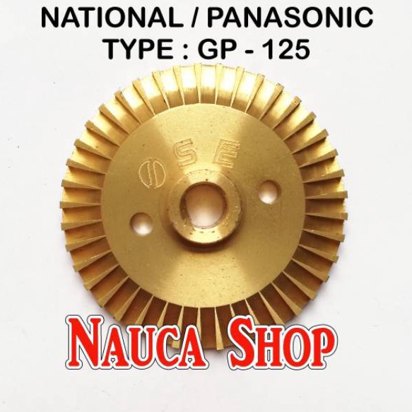 Gratis Impeller National Panasonic GP 125  GP125  Shimizu PS 116 BIT Impeler Kuningan