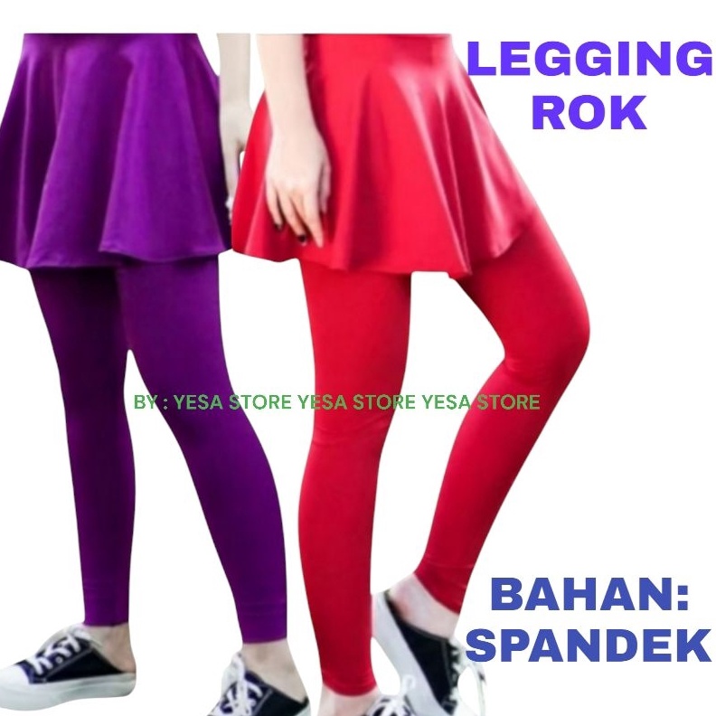 KODE T92S Rok Legging Panjang Wanita  Celana Rok Legging Olahraga  Leging Rok Bahan Spandex