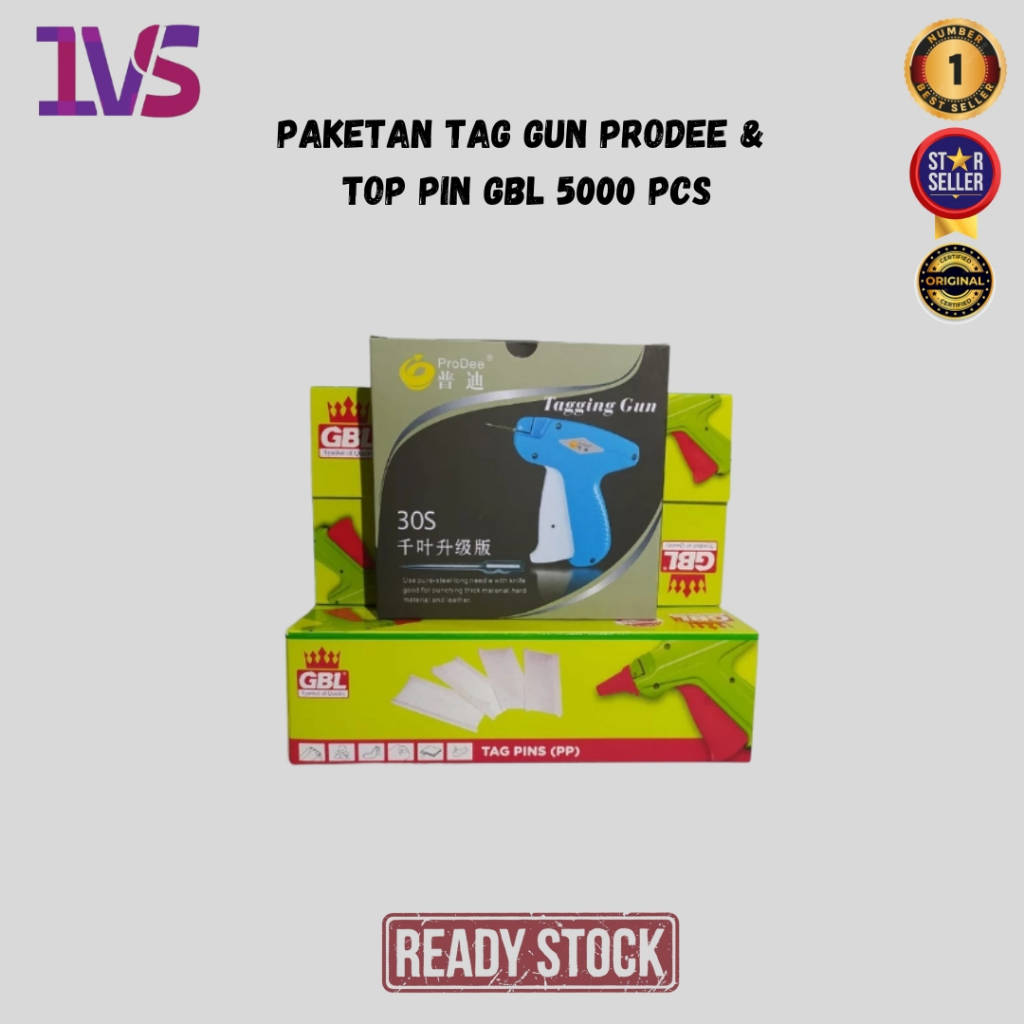 

Paketan Tag Gun ProDee & Top Pin GBL 5000 Pcs