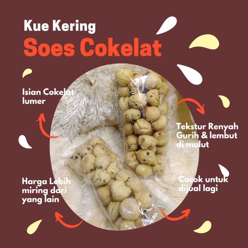 

soes coklat 500gram