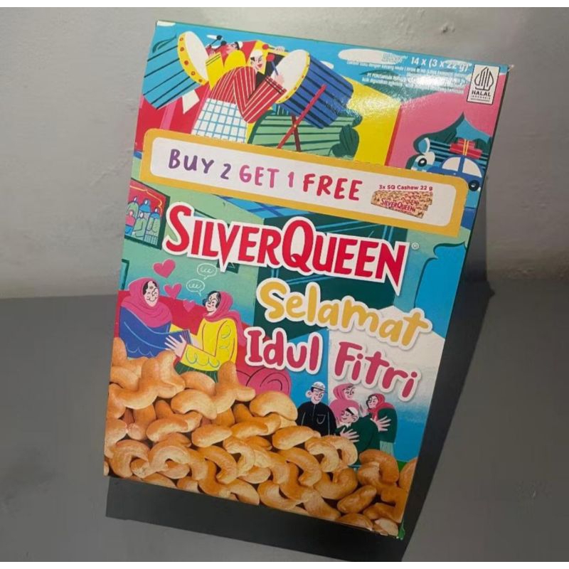 

PROMO SILVERQUEEN BUY 2 GET 1 (3x22 GRAM) 1 PACK ISI 14 BUNDLE EDISI LEBARAN