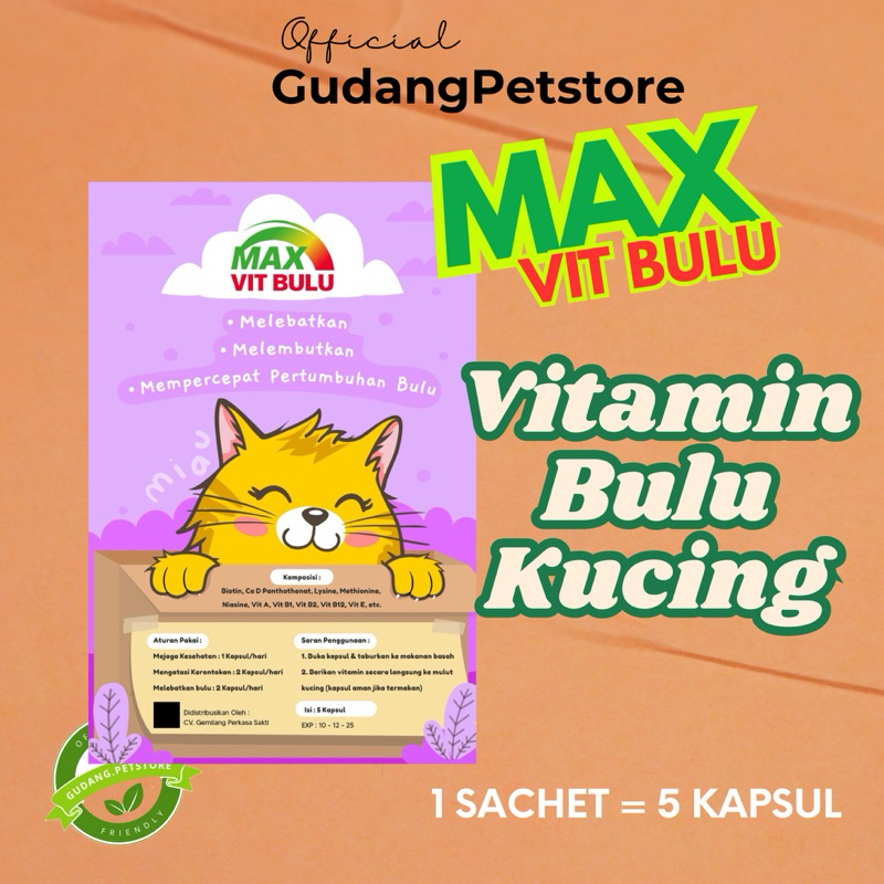 RK Vitamin Bulu Kucing MAX VITAMIN BULU