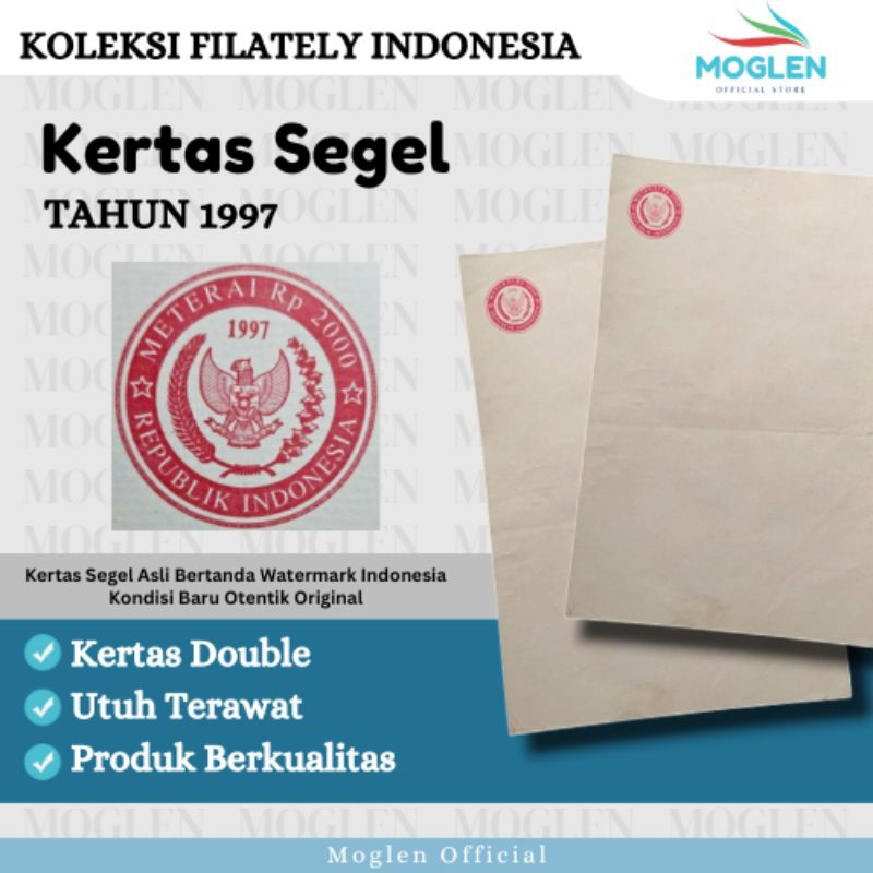 

Kertas Segel Tahun 1997 Double Slide Asli Original