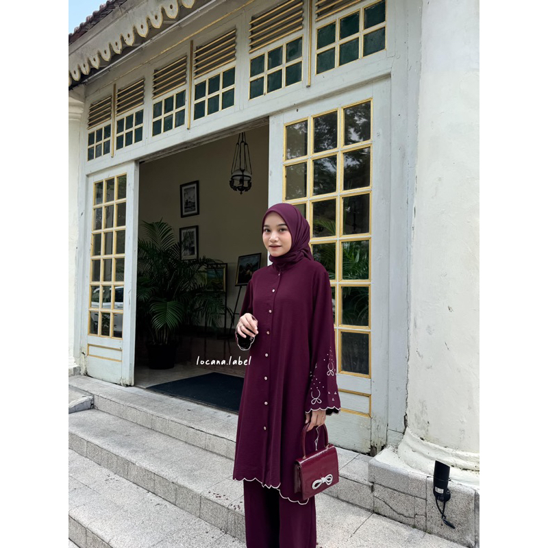 MALAYA SET ALUNA TUNIK RENDA