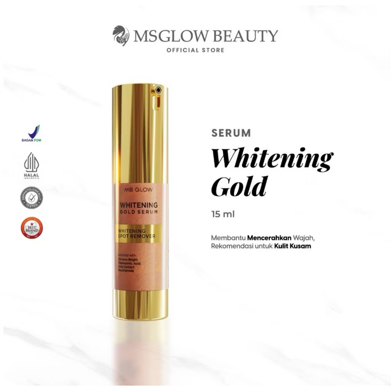 MS GLOW WHITENING GOLD SERUM / SERUM FLEK HITAM