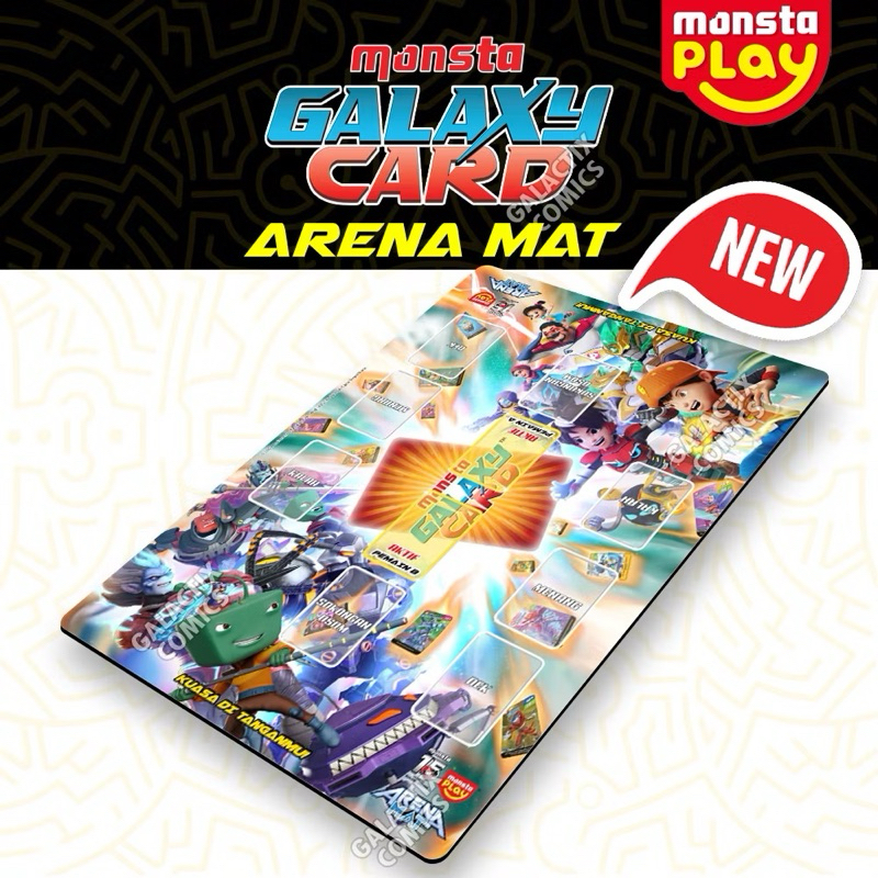 BoBoiBoy Galaxy Card Kad Battle Arena Mat for Pek Satria Rumble Vortex Beyond Impak Versus Fusion El