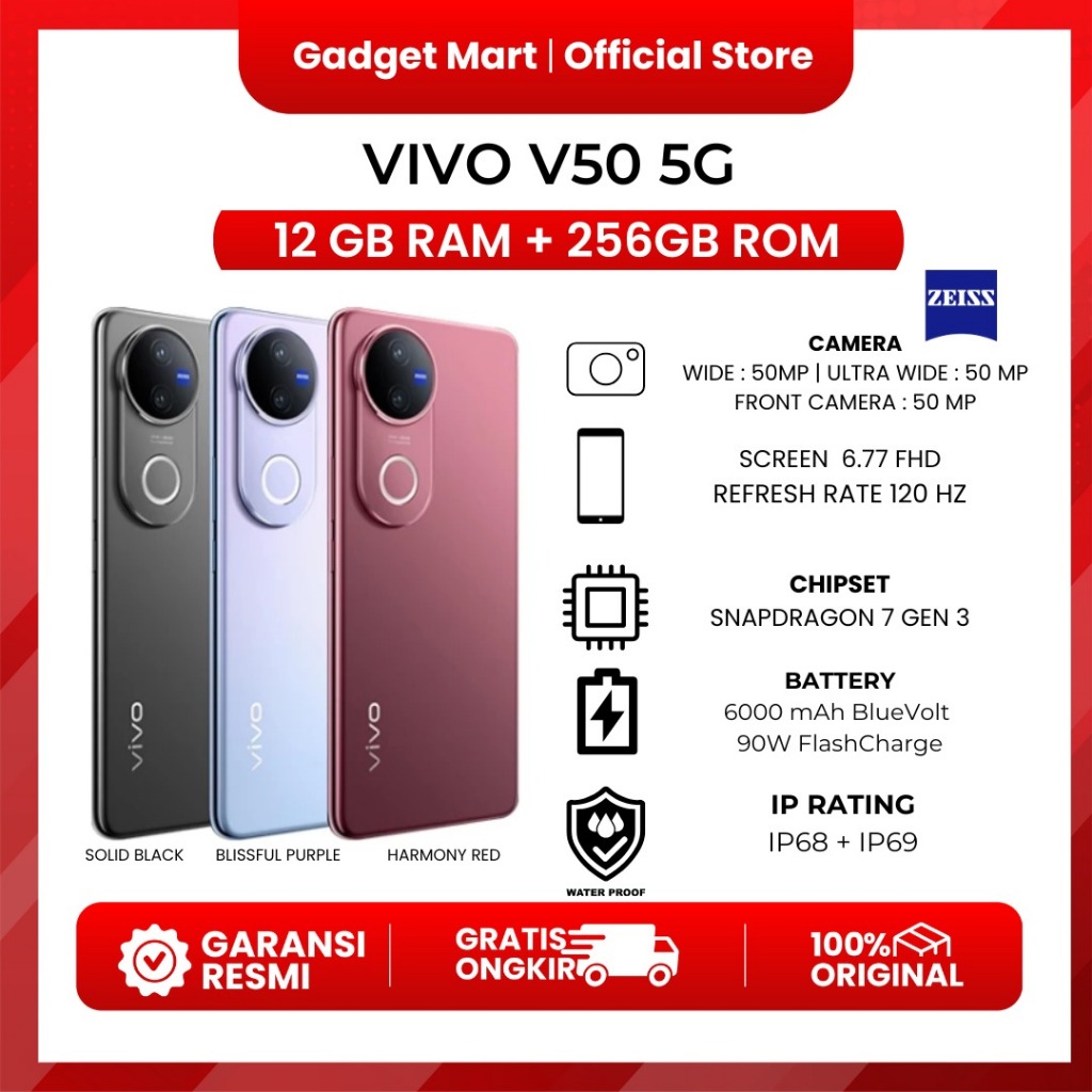 VIVO V50 5G 12/256GB - ZEISS Camera