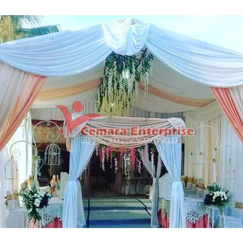 Jual tenda pesta hajatan 6m x 8m paket lengkap