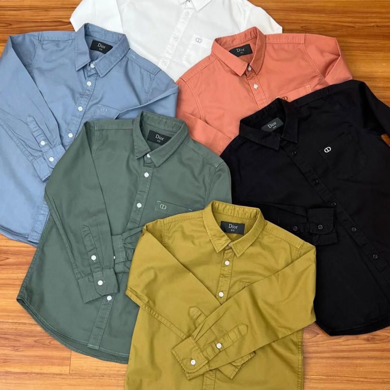 Kemeja Panjang Dior / Kemeja Anak Laki-Laki / Baju Kemeja Anak / Kemeja Anak Polos / Kemeja Lengan P