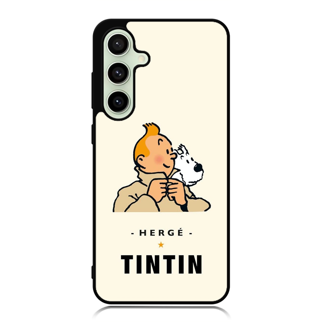 Case Samsung A56 A55 A54 A53 A52 A51 A50 A17 A07 TPU Rubber Custom Rin Tin Tin HERGE