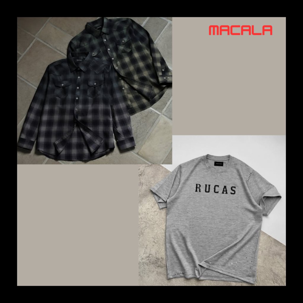 [Original Rucas 100%] Rucas T-Shirt-Flannel TERBARU NEW ORIGINAL LIMITED EDITION T-SHIRT POLO JACKET