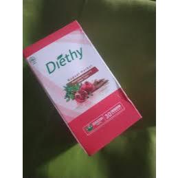 OBAT DIET BPOM DIETHY PELUNTUR LEMAK BADAN HERBAL ALAMI / OBAT JAMU DIET DAUN JATI CINA AMPUH