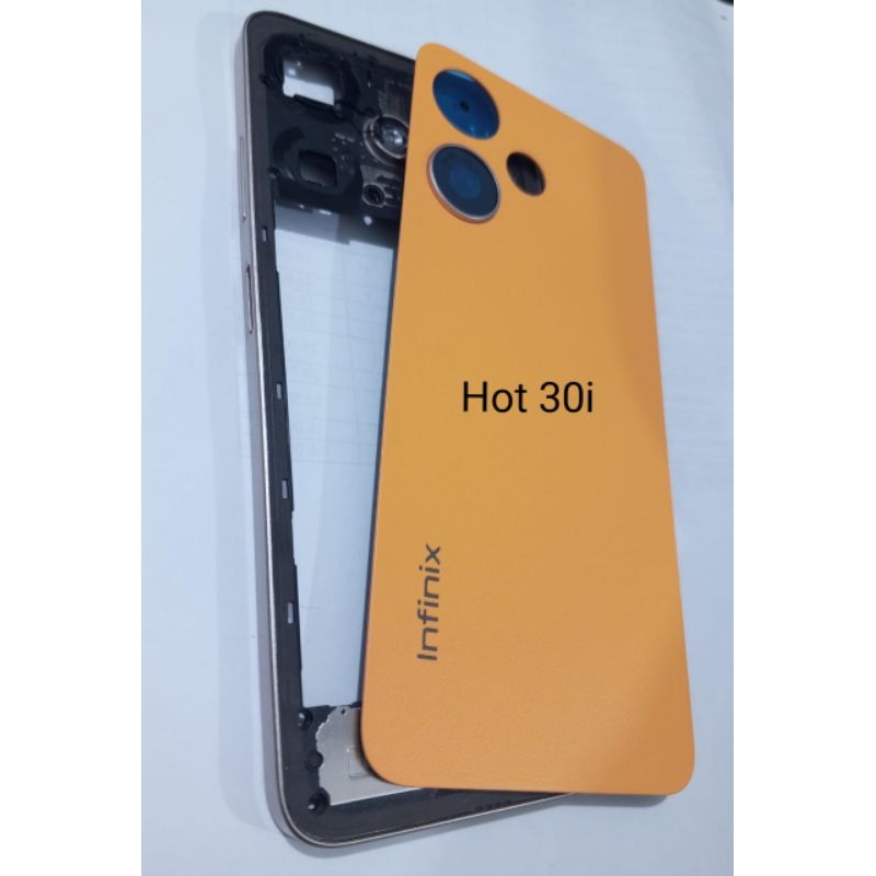 Backdoor Back Casing Kesing Housing Infinix Hot 30i Gold / Orange