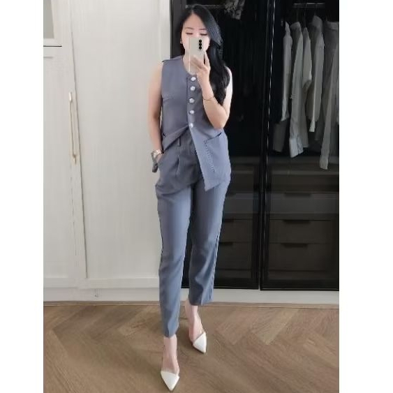 MOSA COLLECTION. Siena Set. Set Wanita Kantor elegan. Blazer Wanita Kekinian. import Bangkok Premium