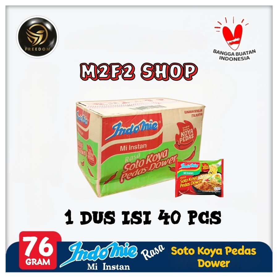 

Indomie Mie Instant Kuah Rasa Soto Koya Pedas Dower | Bag - 76 gr (Kemasan Karton)