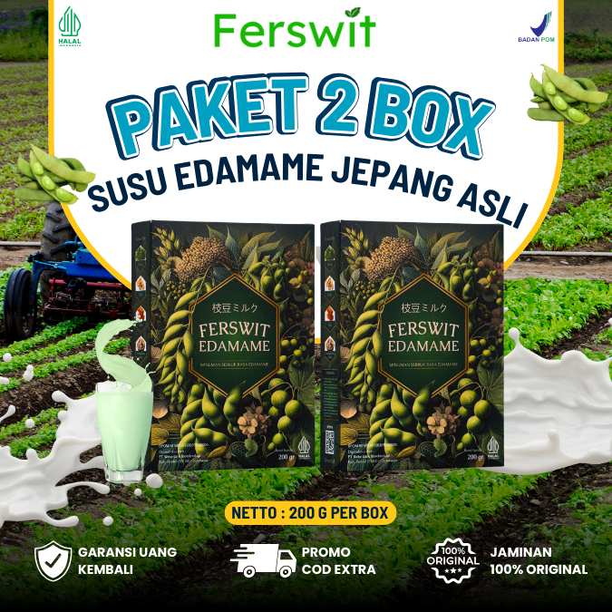 

Ferswit Edamame - Susu edamame Tulang Sendi 2 Box Asli Teknologi Jepang Original