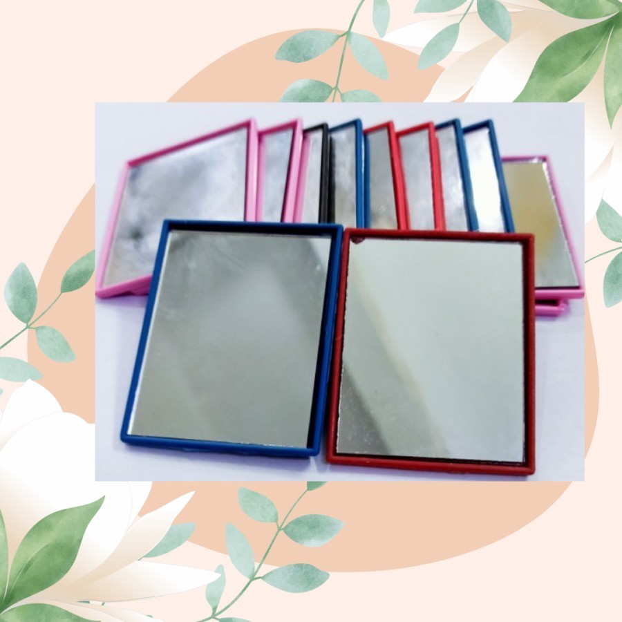 kaca / cermin mini kotak polos cermin makeup